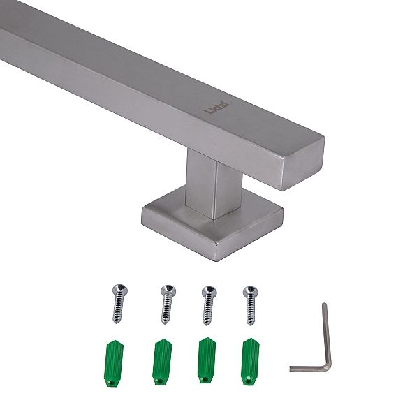 Душова стійка з тримачем універсальна Lidz Niagara 321 прямокутна LDNIA321NKS46113 Nickel - Фото - 4