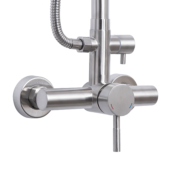 Душевая система для душа Lidz Aria 1020 на два потребителя (k35) LDARI1020NKS46114 Nickel - Фото - 3