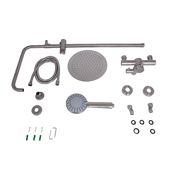 Душевая система для душа Lidz Aria 1020 на два потребителя (k35) LDARI1020NKS46114 Nickel - Фото - 8