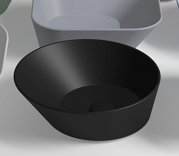 Умивальник WA 01 Wave (WA01 NM) Blak matt, SIMAS - Фото - 2
