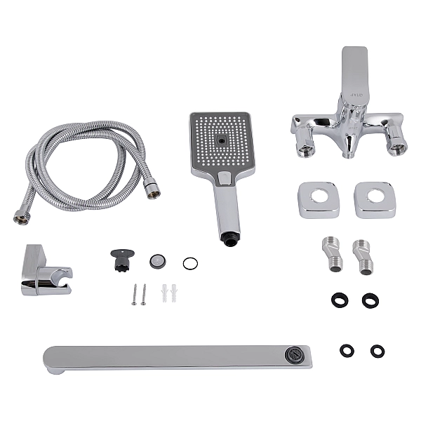 Змішувач для ванни Qtap Presto з довгим поворотним виливом (з душовим гарнітуром) QTPRE2601CRM45573 Chrome - Фото - 5