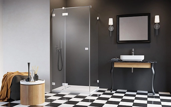 Душові двері Essenza Pro White KDJ 90 ліві, RADAWAY - Фото - 2