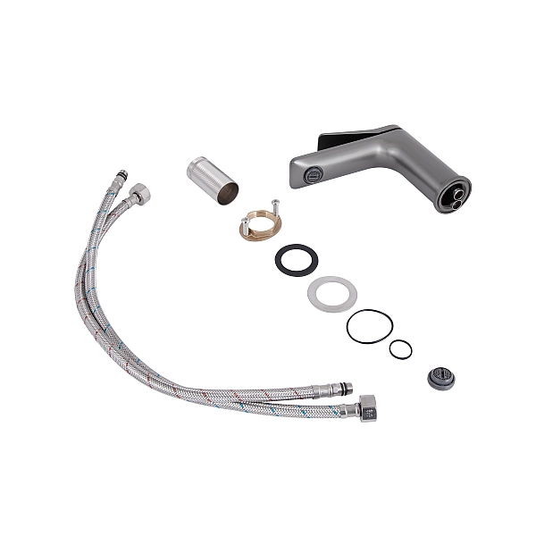 Смеситель для раковины Qtap Presto QTPRE270GRP45581 Graphite - Фото - 4