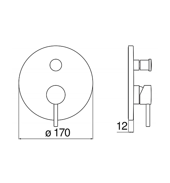Змішувач для душу Live Velvet Black (LV00100-EBM), Nobili - Фото - 2
