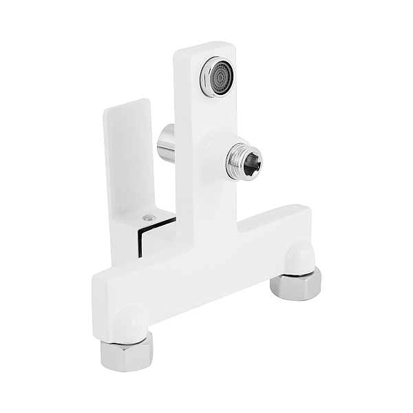Змішувач для ванни Qtap Gemini (з душовим гарнітуром) QTGEM259CRW45683 Chrome/White - Фото - 5