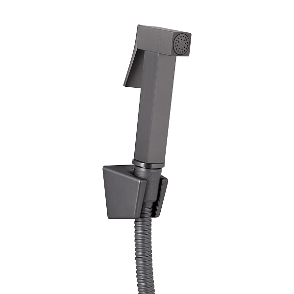 Смеситель для раковины Qtap Gemini (с гигиеническим душем) QTGEM272GMB45692 Gunmetal Black PVD - Фото - 4