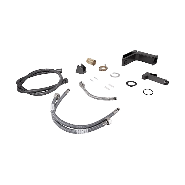 Смеситель для раковины Qtap Gemini (с гигиеническим душем) QTGEM272GMB45692 Gunmetal Black PVD - Фото - 7