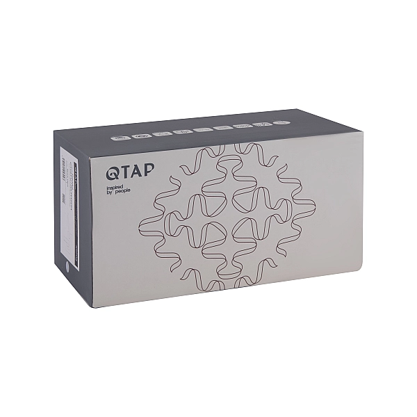 Смеситель для раковины Qtap Gemini скрытого монтажа QTGEM273BLM45694 Black Matt - Фото - 9