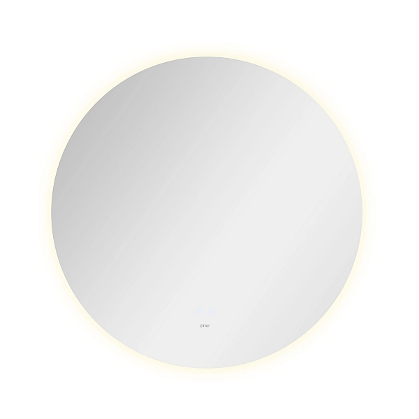 Дзеркало Qtap Taurus R800 з LED-підсвічуванням Touch, з антизапотіванням, з димером, рег. темп. кольору (3000-6500K) QT2478R807 - Фото - 6