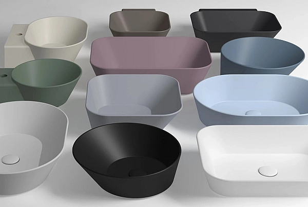 Умивальник WA 01 Wave Pervinca matt SIMAS - Фото - 2