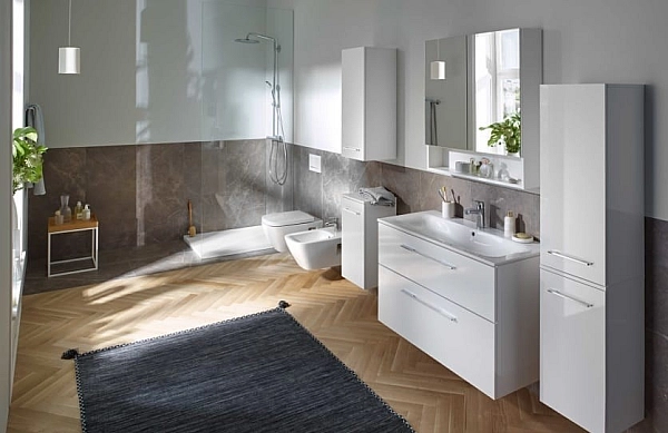 Шафка з умивальником 100 Selnova Square Slim rim 501.244.00.1 Geberit - Фото - 2