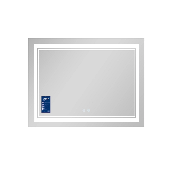 Зеркало Qtap Cardinal 1000х700 с LED-подсветкой Touch, с антизапотеванием, с диммером, рег. темп. цвета (3000-6500K) QT0478C10070 - Фото - 4