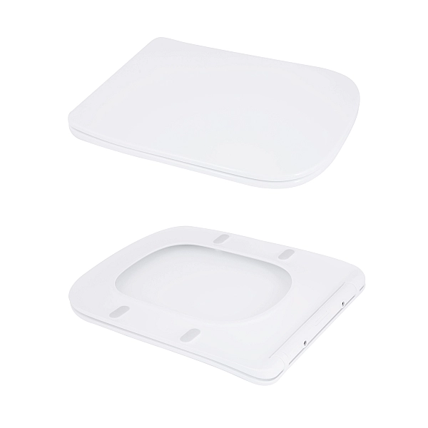 Унітаз підлоговий Qtap Aries Rimless безобідковий з сидінням Soft-close WHITE QT03228302W - Фото - 8