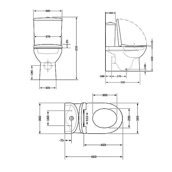 Унітаз підлоговий Qtap Virgo Ultra Quiet безобідковий з сидінням Soft-close WHITE QT18226092AW - Фото - 2