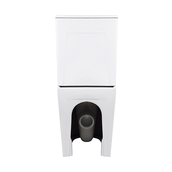 Унітаз підлоговий Qtap Virgo Ultra Quiet безобідковий з сидінням Soft-close WHITE QT18226092AW - Фото - 7