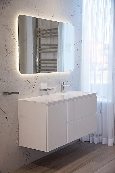 Шафка під умивальник Jassel права 1200 White Air-Line - Фото - 2