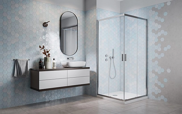 Душова кабіна прямокутна Alienta С 80x80 10238080-01-01 RADAWAY - Фото - 2