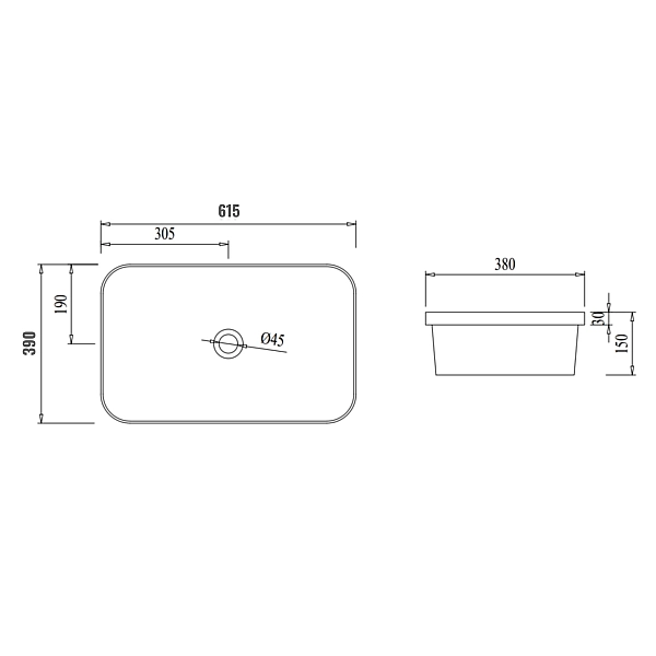 Раковина Qtap Scorpio 615х390х150 White QT1411K491WN - Фото - 2