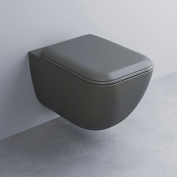 Унітаз підвісний Shui Comfort Cemento з кришкою soft close SHCOVSKCPVSHCOTFCM CIELO - Фото - 2