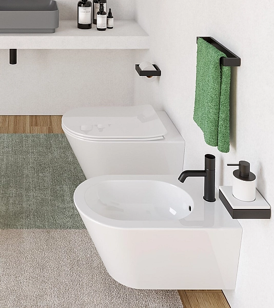 Унітаз підвісний Mare Rimless Bianco з кришкою soft close MRVSKCPVMRTF CIELO - Фото - 2