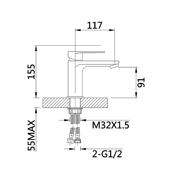 Смеситель для раковины Qtap Aries QTARI270CRM45557 Chrome - Фото - 2