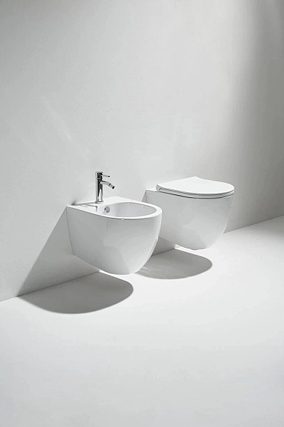 Унітаз підвісний Vignoni XS Rimless з кришкою soft-close VI28-F85-VI006XS Glossy White SIMAS - Фото - 2