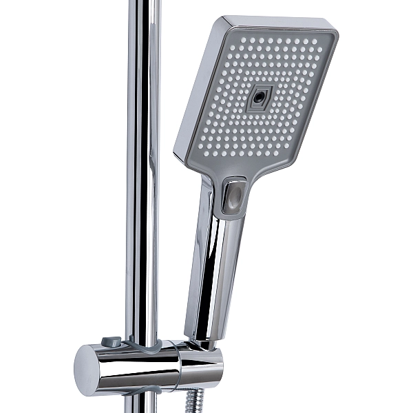 Душевая система универсальная Qtap Aries на три потребителя (с изливом) QTARI111CRM45560 Chrome - Фото - 4