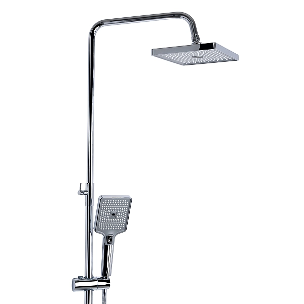 Душевая система универсальная Qtap Aries на три потребителя (с изливом) QTARI111CRM45560 Chrome - Фото - 5