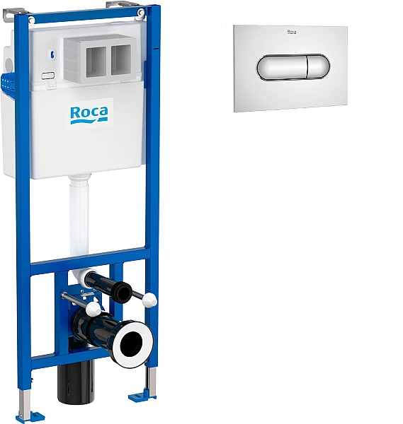 Інсталяція для унітаза Duplo Nova з кнопкою Duplo Nova Chrome A89P420020 Roca