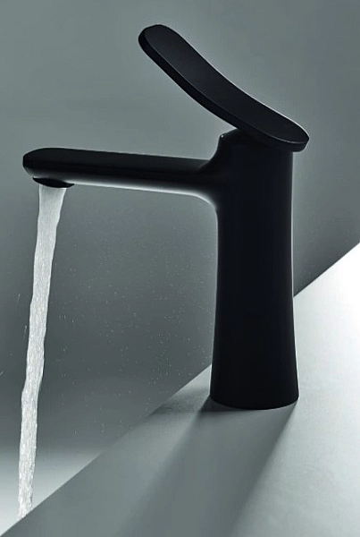 Змішувач для умивальника Flo Black matt F3801NS Fima - Фото - 2