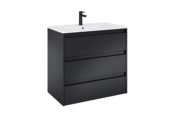 Шафка з умивальником Alpine Unik 800 Black matt A852017532 Roca