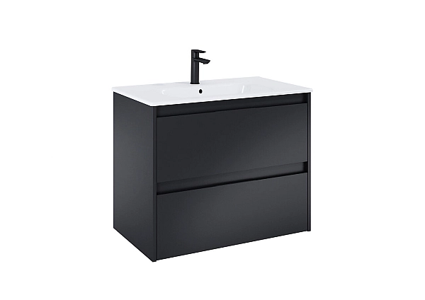 Шафка з умивальником Alpine Unik 800 Black matt A852014532 Roca