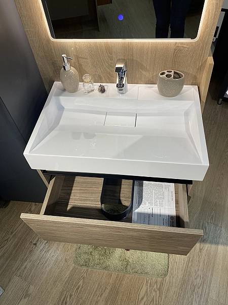 Шафка під умивальник Palma 700 Горіх Барселона Fancy Marble - Фото - 2