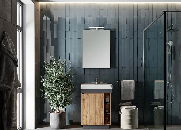 Шафка з умивальником Utah Ut-45 дуб вотан Juventa - Фото - 2