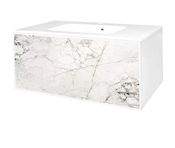 Шафка під умивальник Tile White 900 Balance Stone Air-Line