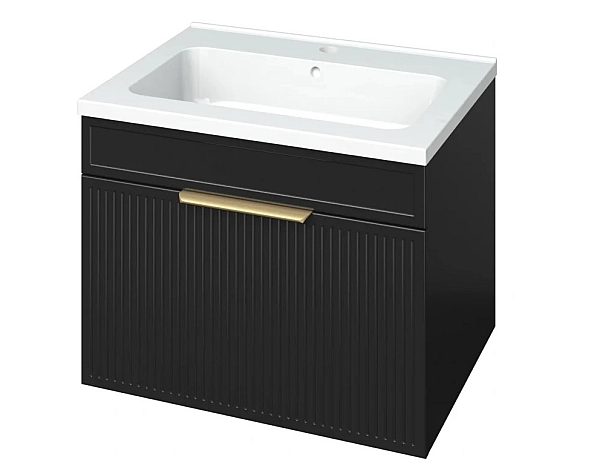 Шафка з умивальником Родео 60 Адель чорний Mirater