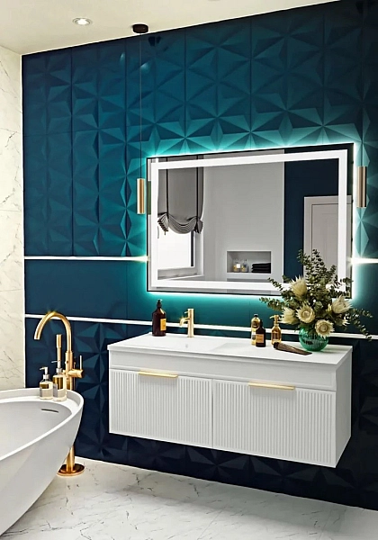 Шафка з умивальником Родео 100 Адель білий Mirater - Фото - 2