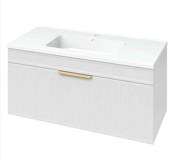 Шафка з умивальником Родео 100 Адель білий Mirater