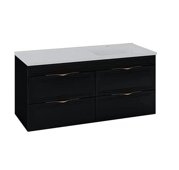 Шафка з умивальником Родео 120 R Естель чорний Mirater