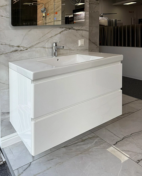 Шафка під умивальник Jassel біла 800 Air-Line - Фото - 2