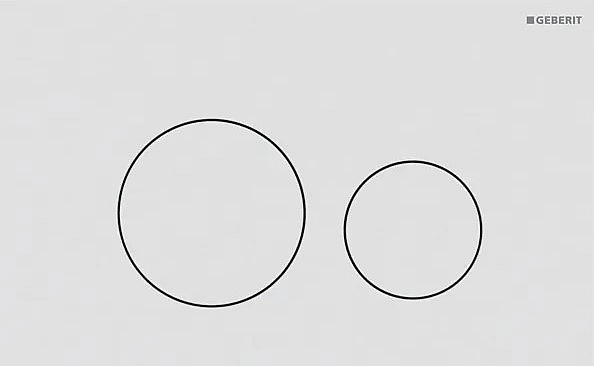 Кнопка зливу Sigma 40 Round 115.628.JT.1 білий matt Geberit