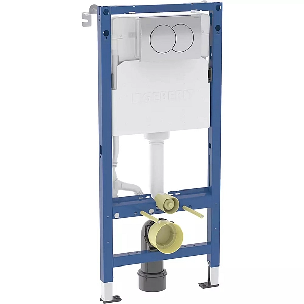 Комплект Інсталяція для унітаза Duofix Delta + Кнопка зливу Delta01 хром 458.133.21.3 GEBERIT