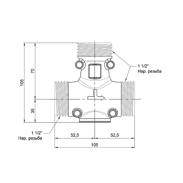 Антиконденсаційний клапан Icma 1" 1/2 ЗР №131 - Фото - 2