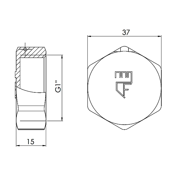 Заглушка Thermo Alliance Forte 1" ВР SF35225 - Фото - 2
