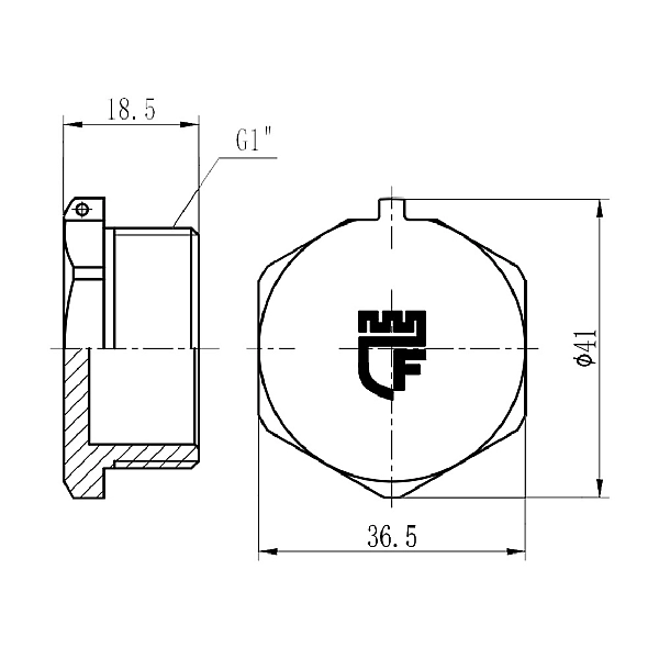Заглушка Thermo Alliance Forte 1" ЗР SF35325 - Фото - 2
