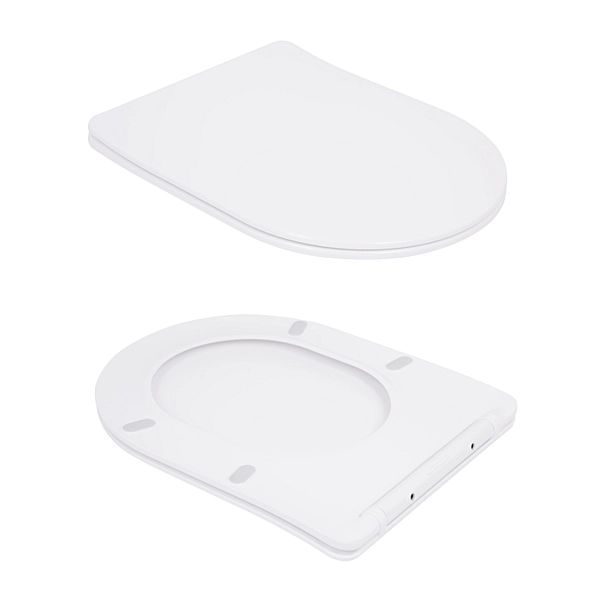 Унітаз підвісний Qtap Robin Ultra Quiet безобідковий з сідінням Soft-close 520x365x365 мм WHITE - Фото - 9