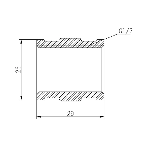 Муфта Thermo Alliance Forte 1/2" ВВ хром SF356H15 - Фото - 2