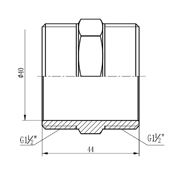 Ніпель Thermo Alliance Forte 1 1/2" SF35840 - Фото - 2