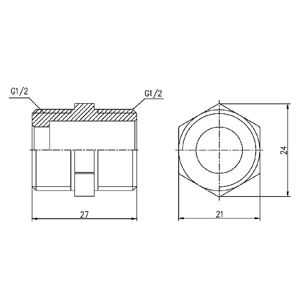 Ніпель Thermo Alliance Forte 1/2" SF35815 - Фото - 2