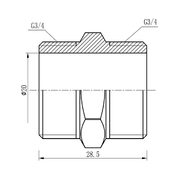 Ніпель Thermo Alliance Forte 3/4" SF35820 - Фото - 2